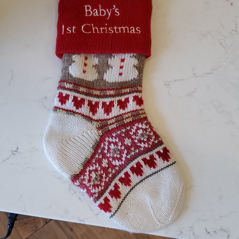 Baby's First Snowman Classic Fair Isle Stocking